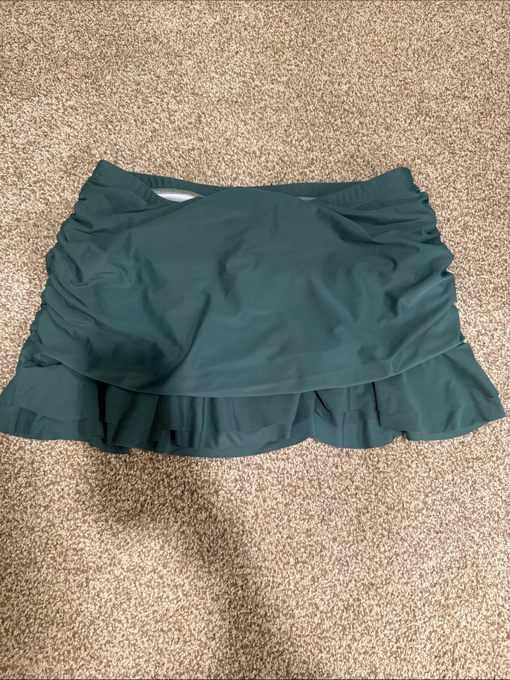 Women’s Teal Ruffle Swim Skirt